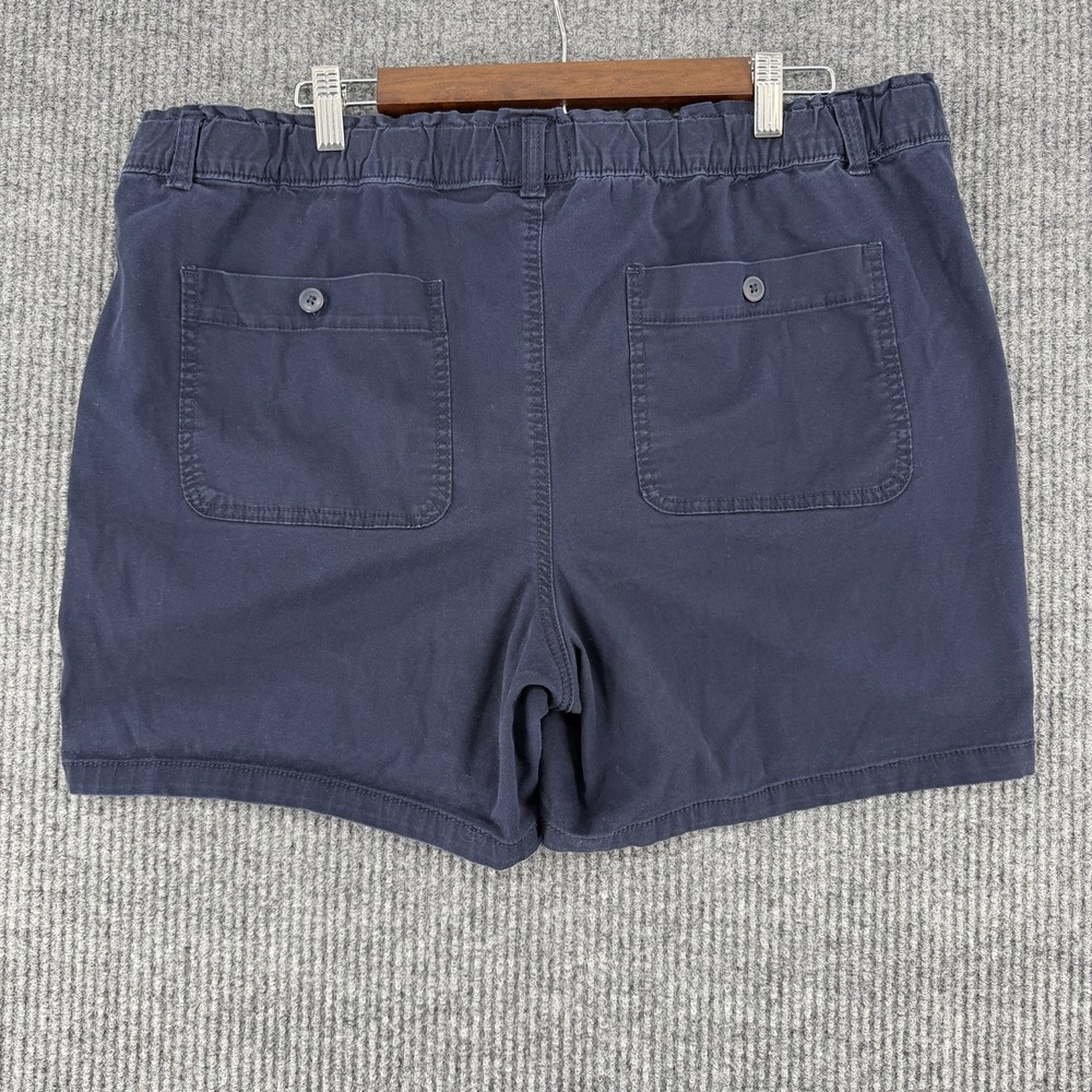 Croft & Barrow Shorts XXL Blue Elastic Waist Casual Comfort Stretch